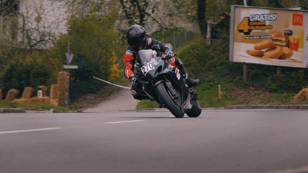 Landshaag Bergrennen 2026 | Oberösterreich Suzuki GSXR in Schräglage in Kurve 1 beim Landshaag Bergrennen 2026
